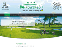 Tablet Screenshot of pg-powergolf.de